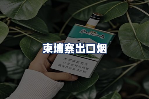 柬埔寨出口烟
